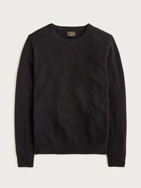 J. CREW Cashmere crewneck sweater in Black Size M NWT $158 BE895